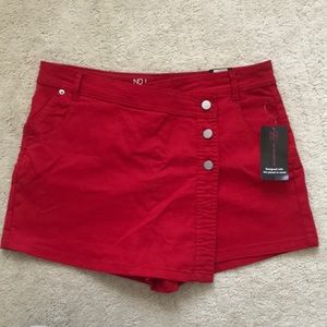 NWT Red Skort